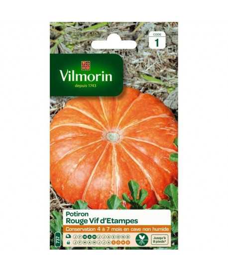 VILMORIN Sachet graines de Potiron vif d\'Etampes