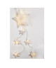 Suspension de Noël lumineuse Etoile en rotin Blanc 20 cm
