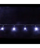 Guirlande lumineuse LED de Noël  Fonctionnant sur batterie  IP44  14,40m  Blanc  LUCA LIGHTING