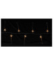 Guirlande de Noël lumineuse intérieure Étoiles Transparent L 1,35 m