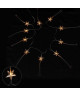 Guirlande de Noël lumineuse intérieure Étoiles Transparent L 1,35 m