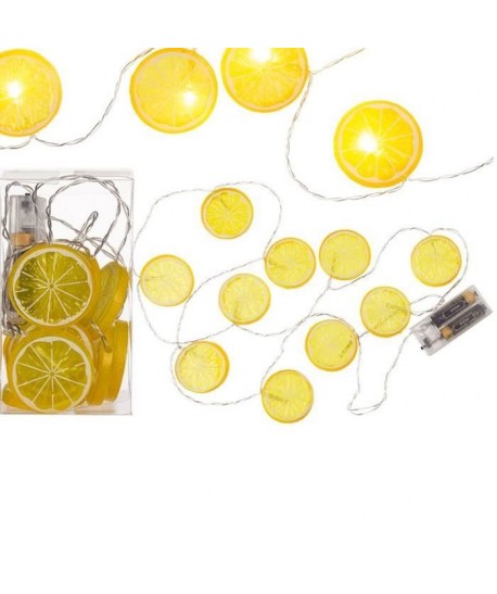 Guirlande lumineuse citron 10 LED  Blanc