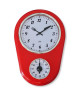 ORIUM Horloge murale Timer Menphis  Dimensions cadran : Ř 15,3 cm  Rouge