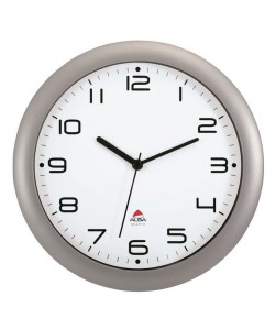 ALBA Horloge silencieuse 30cm quartz  Gris métal