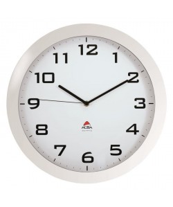 ALBA Horloge silencieuse 38cm quartz  Blanc