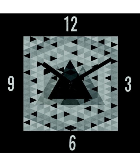 ARTIS Horloge en verre Moment\'Art 30 x 30 cm Alu motif