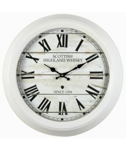 EMOTION Horloge Scottish blanc 47 cm