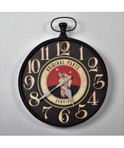 CLOCK Horloge murale  Ř 40x50x4cm