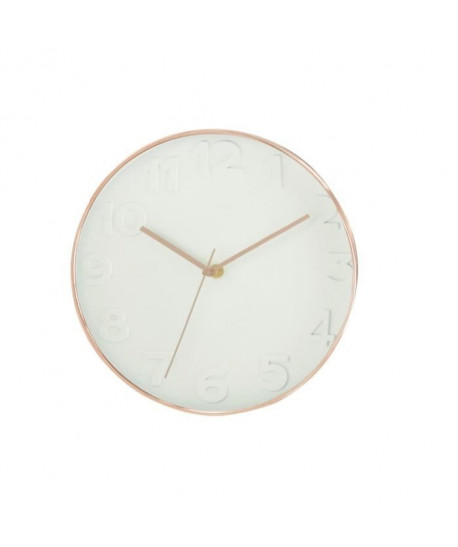 Horloge murale ronde diametre 30,5 cm Blanc