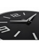 NEXTIME Horloge murale Shuwan Black Verre  Noir  Ř 43 cm