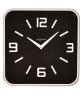 NEXTIME Horloge murale Shoko Black Verre  Noir 43x43 cm