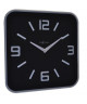 NEXTIME Horloge murale Shoko Black Verre  Noir 43x43 cm