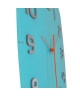 NEXTIME Horloge murale Classy Square Verre  Turquoise 30x30cm