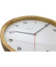 NEXTIME Horloge murale Company Wood Bois   Ř 35 cm