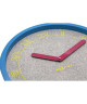 NEXTIME Horloge murale Calmer  Bois  Bleu  Ř 40 cm