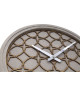 NEXTIME Horloge murale Concreto Love  Bois  Gris  Ř 39,5 cm