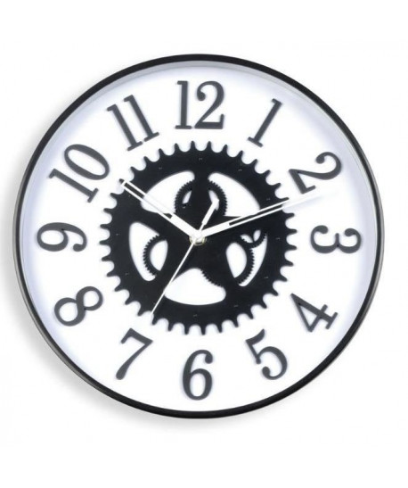 XCLOCK Horloge contemporaine Meca  Ř 30 cm  Noir