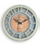 XCLOCK Horloge métal Chic  Ř 40 cm  Bleu