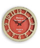 XCLOCK Horloge métal Chic  Ř 40 cm  Rouge