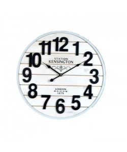 XCLOCK Horloge bois Modern  Ř 50 cm  Noir