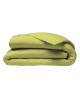 COTE DECO Housse de couette 100% coton 200x200 cm  Vert anis