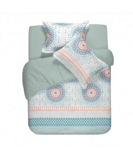 NAFNAF Housse de couette 100% coton imprimé Claude  200x200 cm  Aqua