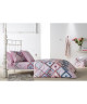 NAFNAF Housse de couette 100% coton imprimé Edith  200x200 cm  Rose