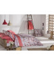 NAFNAF Housse de couette 100% coton imprimé Elie  200x200 cm  Corail