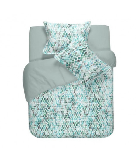 NAFNAF Housse de couette 100% coton imprimé Elie  140x200 cm  Aqua