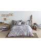 NAFNAF Housse de couette 100% coton imprimé Izamal  200x200 cm  Gris