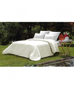 VENT DU SUD Housse de couette PALACE en coton lavé  200x200 cm  Beige nacré