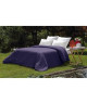 VENT DU SUD Housse de couette PALACE en coton lavé  200x200 cm  Violet prune