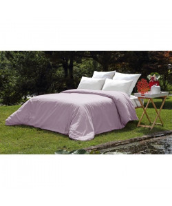 VENT DU SUD Housse de couette PALACE en coton lavé  200x200 cm  Violet mauve