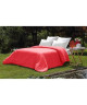 VENT DU SUD Housse de couette PALACE en coton lavé  220x240 cm  Rouge cranberry