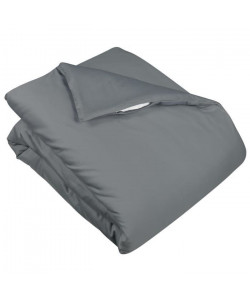 VENT DU SUD Housse de couette CONCERTO Satin de coton  220x240 cm  Gris cendre