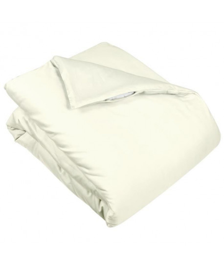 VENT DU SUD Housse de couette CONCERTO Satin de coton  220x240 cm  Blanc ivoire