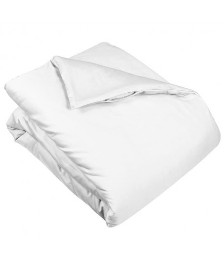 VENT DU SUD Housse de couette CONCERTO Satin de coton  220x240 cm  Blanc neige