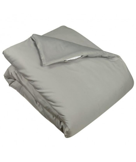 VENT DU SUD Housse de couette CONCERTO Satin de coton  220x240 cm  Gris taupe