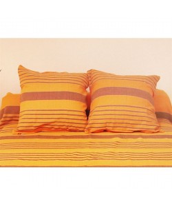 SOLEIL D\'OCRE Housse de coussin OLYMPE Orange 40x40cm