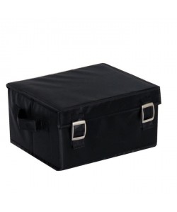 EVE Boîte de rangement medium noir 26x22x14 cm