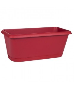 EDA PLASTIQUES Jardiniere Chorus  39,8 x 18,8 x 16,1 cm  Rouge rubis