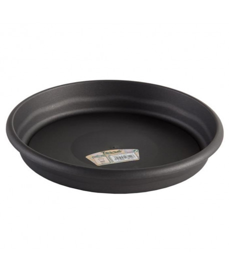 PLASTIKEN plateau rond Ř 34 cm pour pot rond  Anthracite