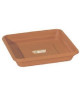 PLASTIKEN Plateau carré Ř 29 cm  Terracotta