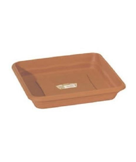 PLASTIKEN Plateau carré Ř 29 cm  Terracotta