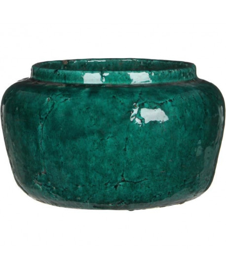 Cache Pot Rond déco Karl H19.5xD31.5  Vert