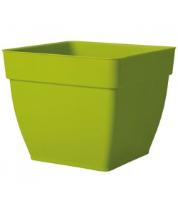 DEROMA Pot de fleurs Ninféa a réserve d\'eau  29 x 29 x H 23,9 cm  14,3 L  Vert olive