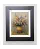 DYF Image encadrée Bouquet dans un vase de gres 31x37 cm Multicolore