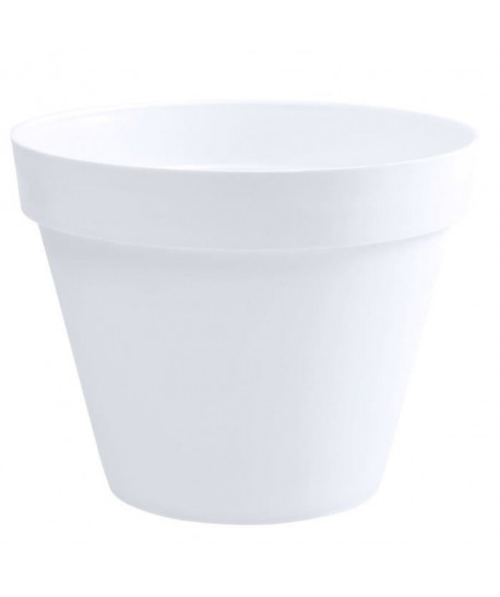 EDA Pot de fleur rond Toscane  Ř 48 x H 40 cm  43 L  Blanc