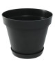 EDA Pot de fleur rond Toscane  Ř 60 x H 47 cm  76 L  Gris anthracite