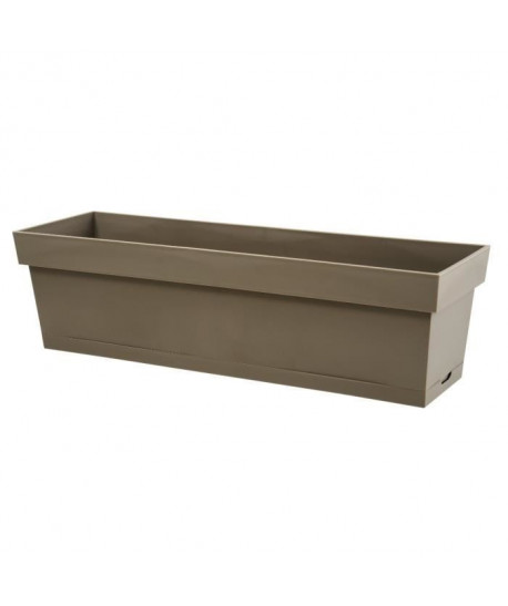 TOSCANE 60 Jardiniere & plateau emboité 13 L taupe